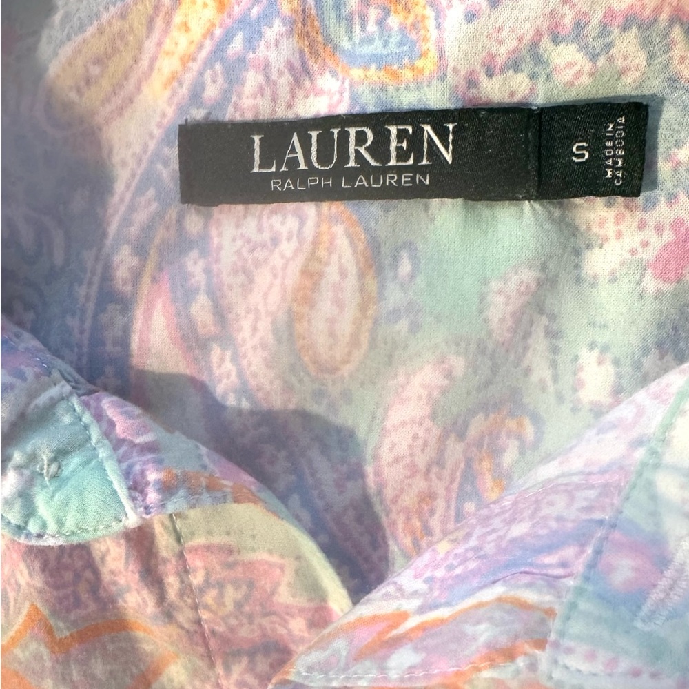 Ralph Lauren Pastel Paisley Shirt - Picture 3 of 5